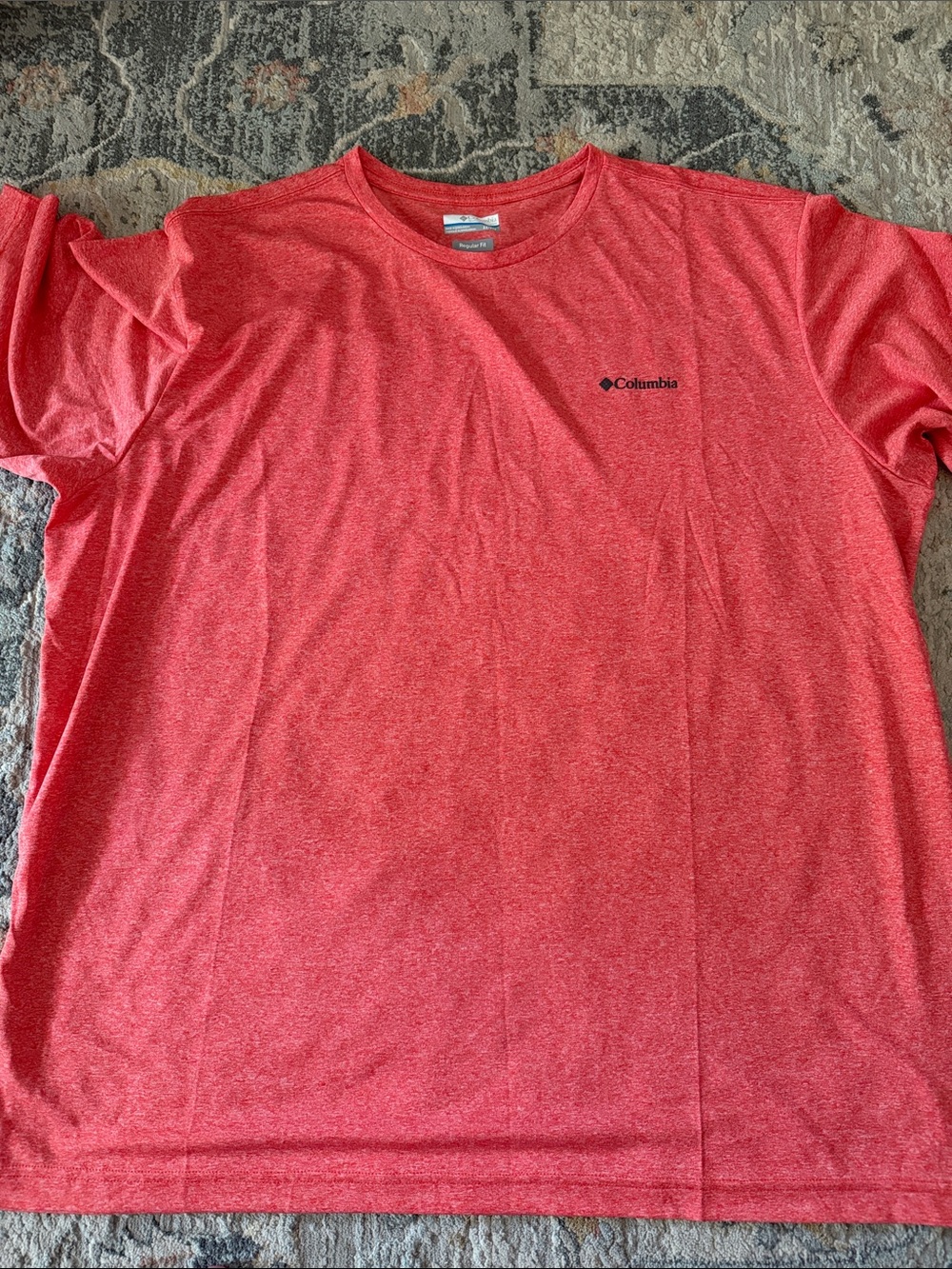 Columbia Omni-Wick Short Sleeve Tee in Coral Red Heather size 3X never worn